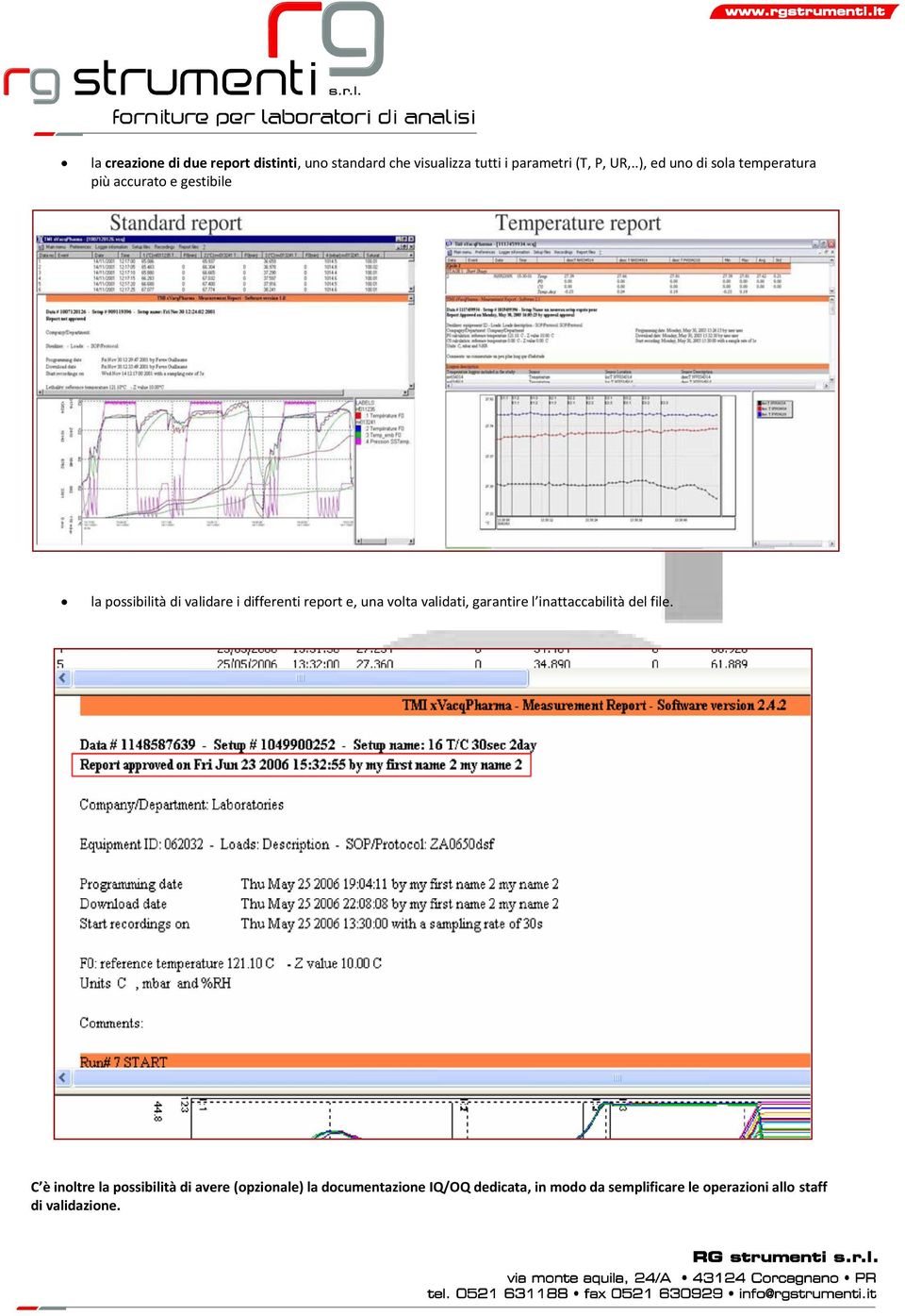 report e, una volta validati, garantire l inattaccabilità del file.