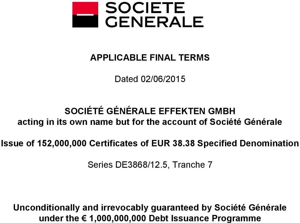 EUR 38.38 Specified Denomination Series DE3868/12.