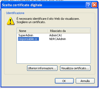 3.1 Revoca certificati emessi Questa è l area dove di accesso privato dove l utente " Responsabile ufficio per NDR " può revocare i certificati emessi.