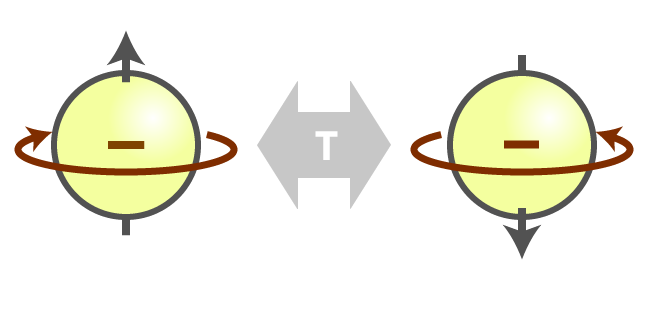 trasformazione CP: da materia ad antimateria e viceversa, l elicità si inverte trasformazione T,