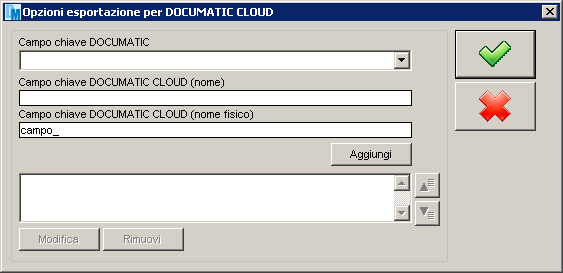 1. Barrare le caselle Esprta file dati e Esprta immagini / dcumenti elettrnici / allegati Sezine File dati 2. Selezinare extensible Markup Language (XML) nella lista a discesa Frmat file dati ; 3.