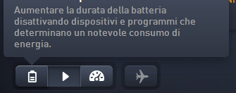 Modalità Risparmio consente di ottenere un risparmio energetico immediato in ogni momento.