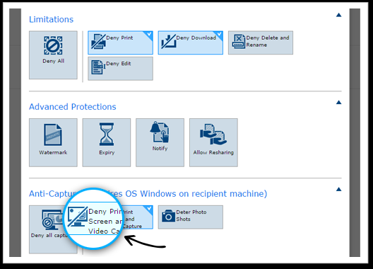 Anticapture Con BooleBox è possibile disporre di funzionalità avanzate di sicurezza come l Anticapture che riduce il rischio di cattura dello schermo, come la funzione Print Screen di sistema o