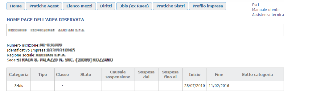 2. Consultazione dell area riservata 2.