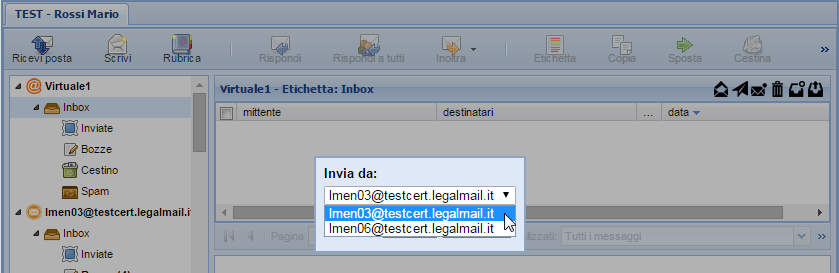 Pagina 19 di 29 Cliccando sul tasto è possibile modificare la formattazione del testo. Cliccando sul tasto è possibile aggiungere degli allegati al messaggio.