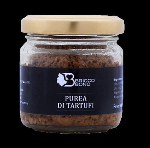 Ingredienti: Tartufi estivi (Tuber Aestivum Vitt) 60%, Olio di semi di girasole, Olio Extravergine di oliva, sale. Prodotto Artigianale senza coloranti né conservanti.