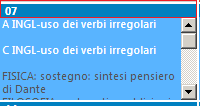 Cliccando su queste ultime celle si aprirà una schermata all interno della quale si avrà la possibilità di inserire/modificare le proprie attività: Nella zona in alto 1 sono presenti le attività dei