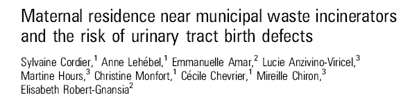 Studio caso-controllo condotto in Francia 304 neonati con malformazioni del tratto urogenitale diagnosticati nella regione Rhône-Alpes nel periodo 2001-2003 226 controlli appaiati per sesso, anno e