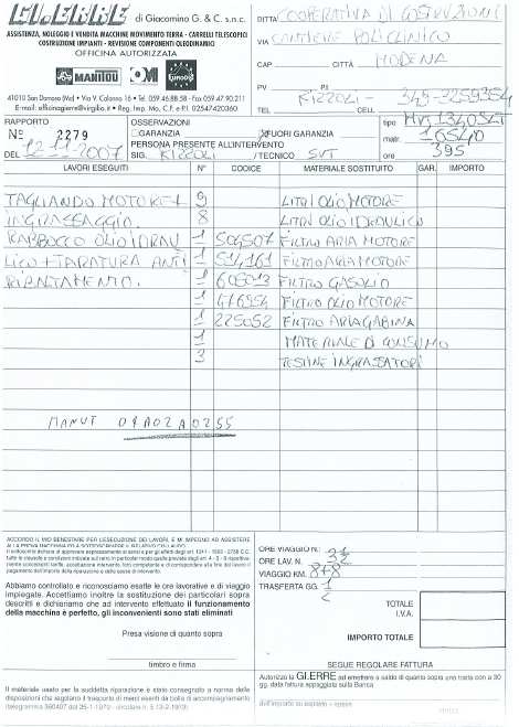 1.6.2 Risultati dei controlli periodici sul CRF (art.