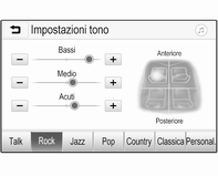 104 Introduzione Si deve esercitare una pressione costante e il dito deve essere spostato a velocità costante. Toccare q o p sullo schermo.