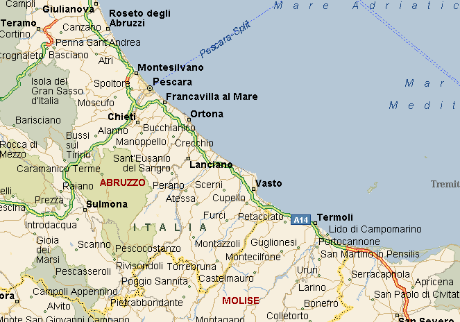 Chieti - All. A/25-A14 Pescara Nord - Pescara Ovest dir. Sud All. A25/A14 Pescara Nord dir.