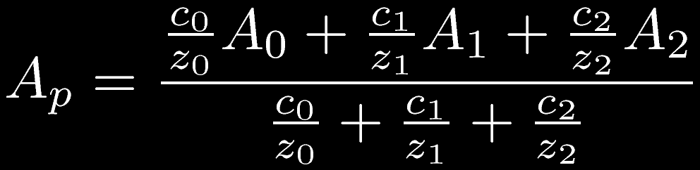 Correzione Prospettica p ha coordinate baricentriche c0 c1 c2 (p