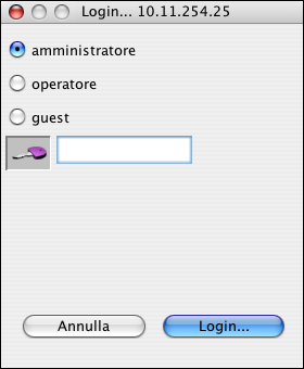 COMMAND WORKSTATION, MACINTOSH EDITION 41 Se non si trova alcun EX8002 con la la ricerca manuale, fare clic sulla scheda Ricerca automatica e quindi su Avanzata per eseguire la ricerca specificando