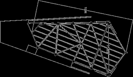 Il pilastro interno serve l appoggio del solaio intermedio, mentre quello esterno sale per dare appoggio alla struttura di copertura.