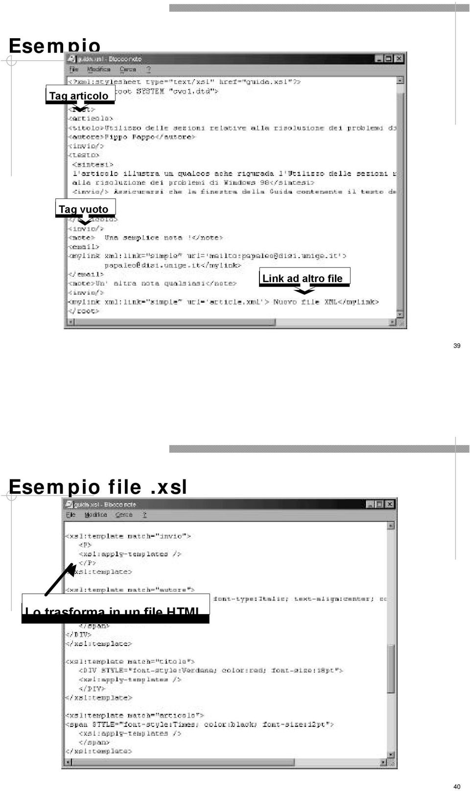 39 Esempio file.