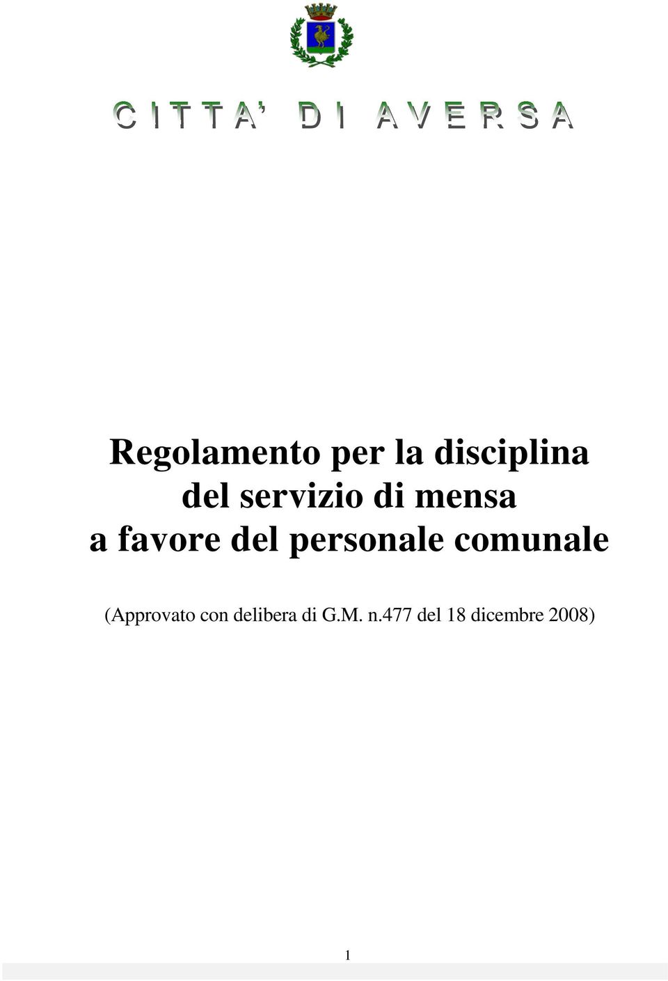 personale comunale (Approvato con