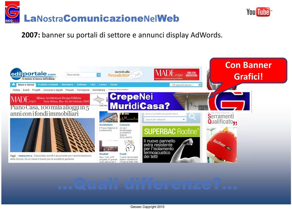 settore e annunci display