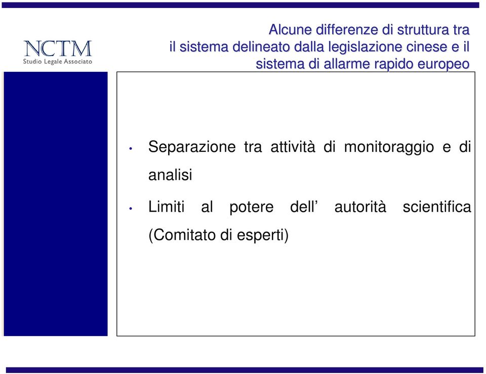 eurpe Separazine tra attività di mnitraggi e di analisi