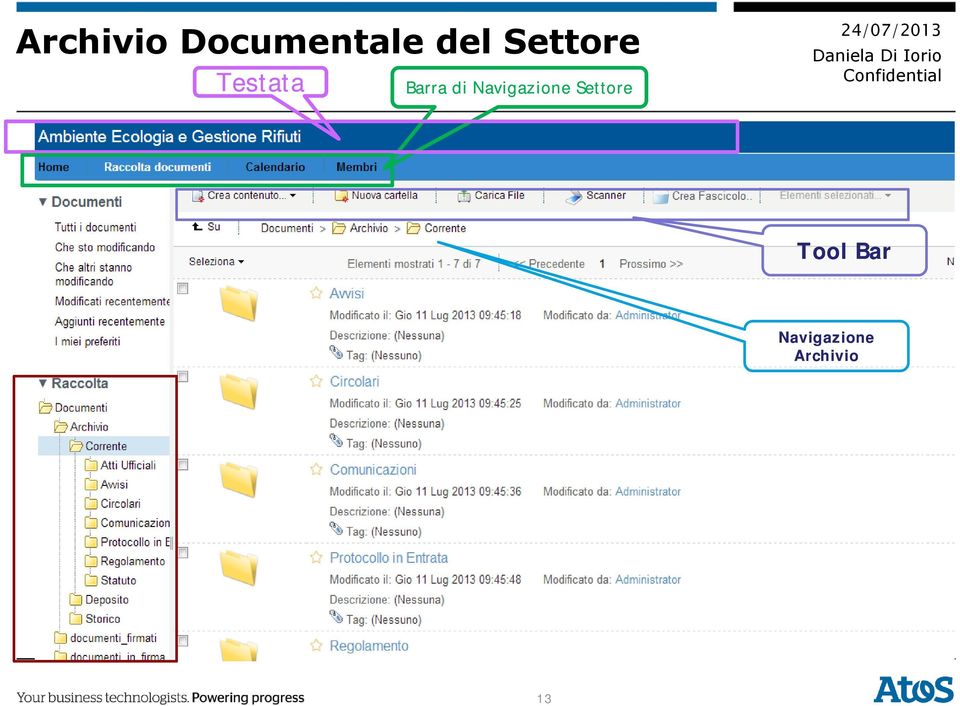 Navigazione Settore Tool