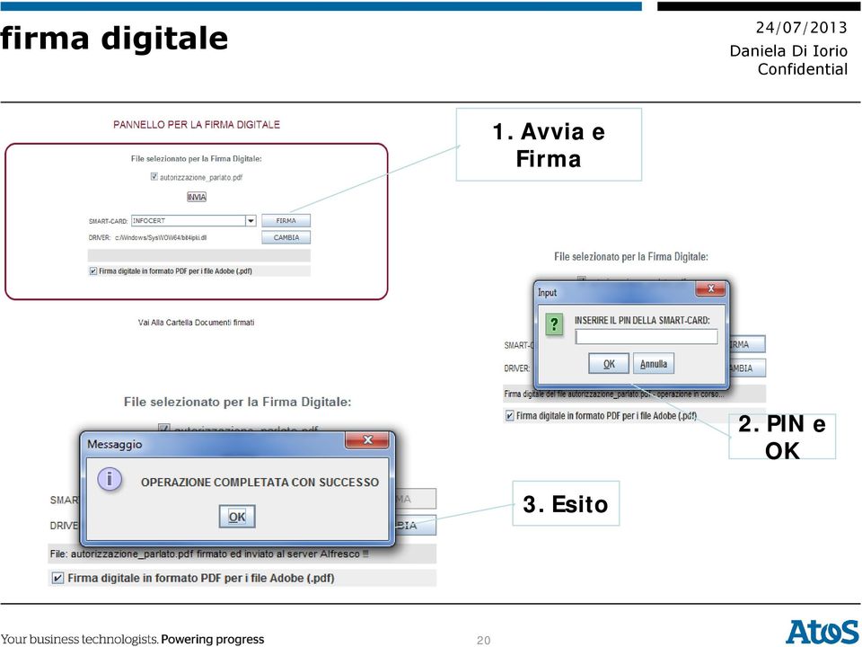 Avvia e Firma