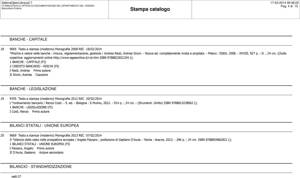 LEGISLAZIONE BILANCI STATALI