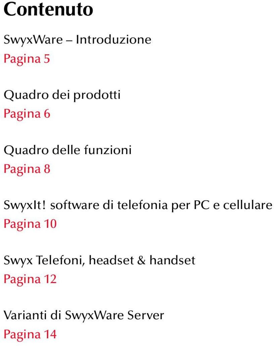 software di telefonia per PC e cellulare Pagina 10 Swyx