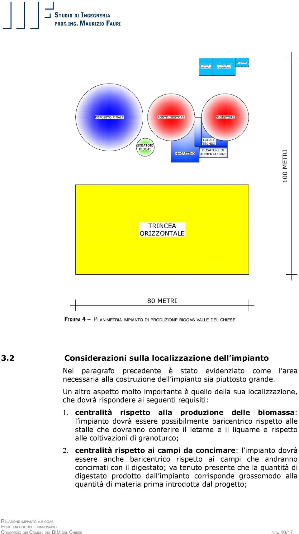 Un altro aspetto molto importante è quello della sua localizzazione, che dovrà rispondere ai seguenti requisiti: 1.