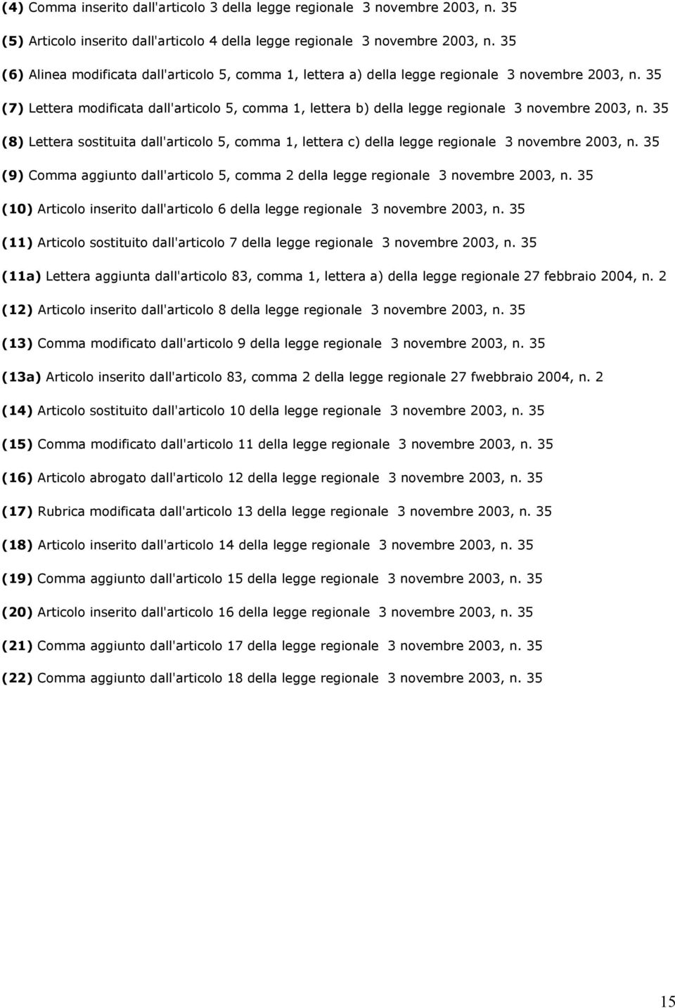35 (7) Lettera modificata dall'articolo 5, comma 1, lettera b) della legge regionale 3 novembre 2003, n.