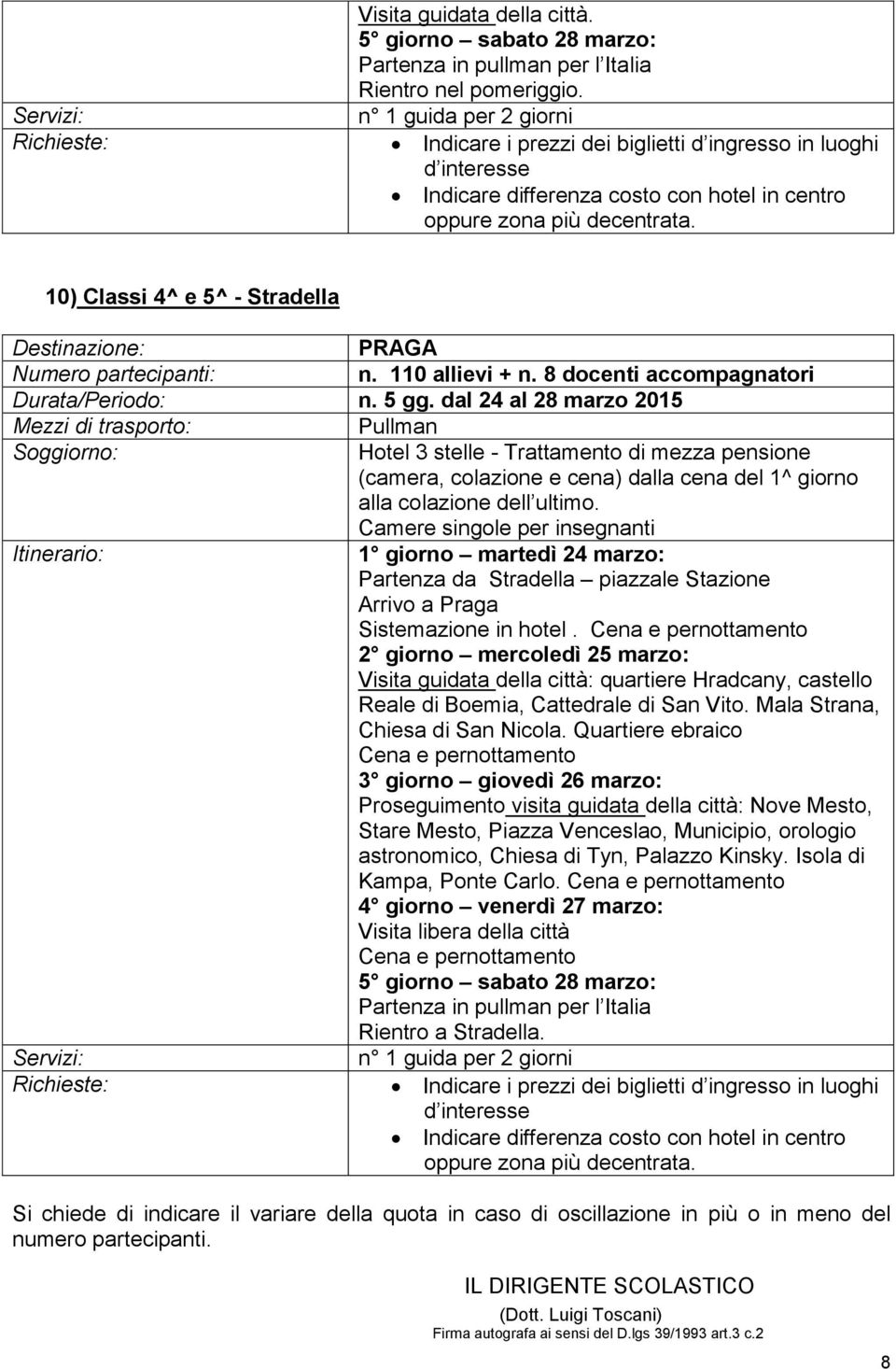 Cena e pernottamento 2 giorno mercoledì 25 marzo: Visita guidata della città: quartiere Hradcany, castello Reale di Boemia, Cattedrale di San Vito. Mala Strana, Chiesa di San Nicola.