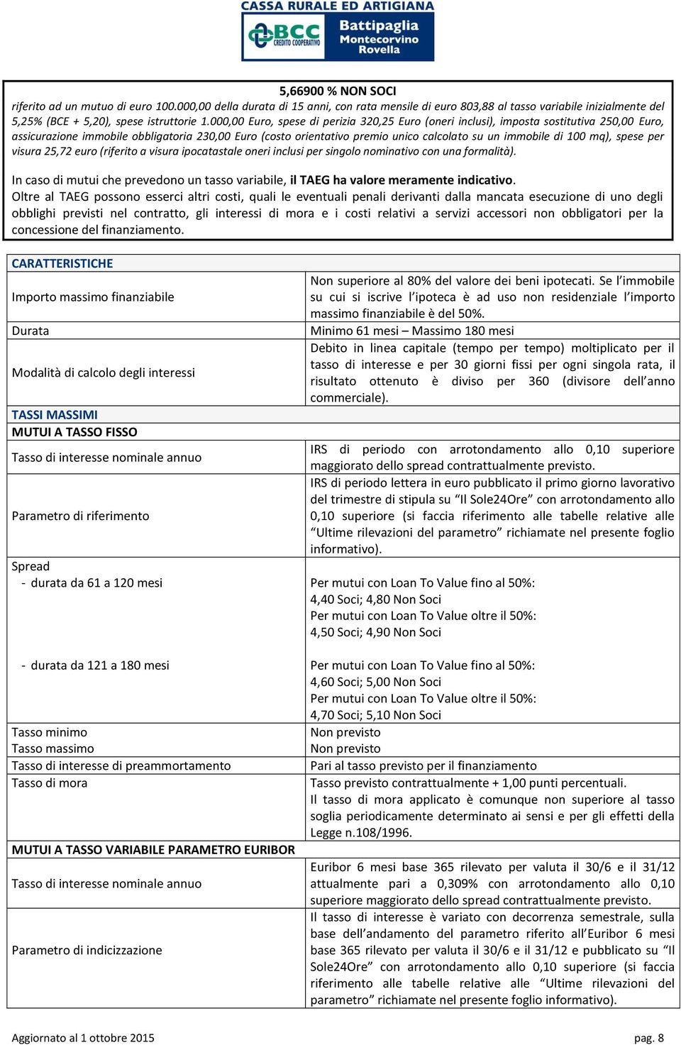 100 mq), spese per visura 25,72 euro (riferito a visura ipocatastale oneri inclusi per singolo nominativo con una formalità).