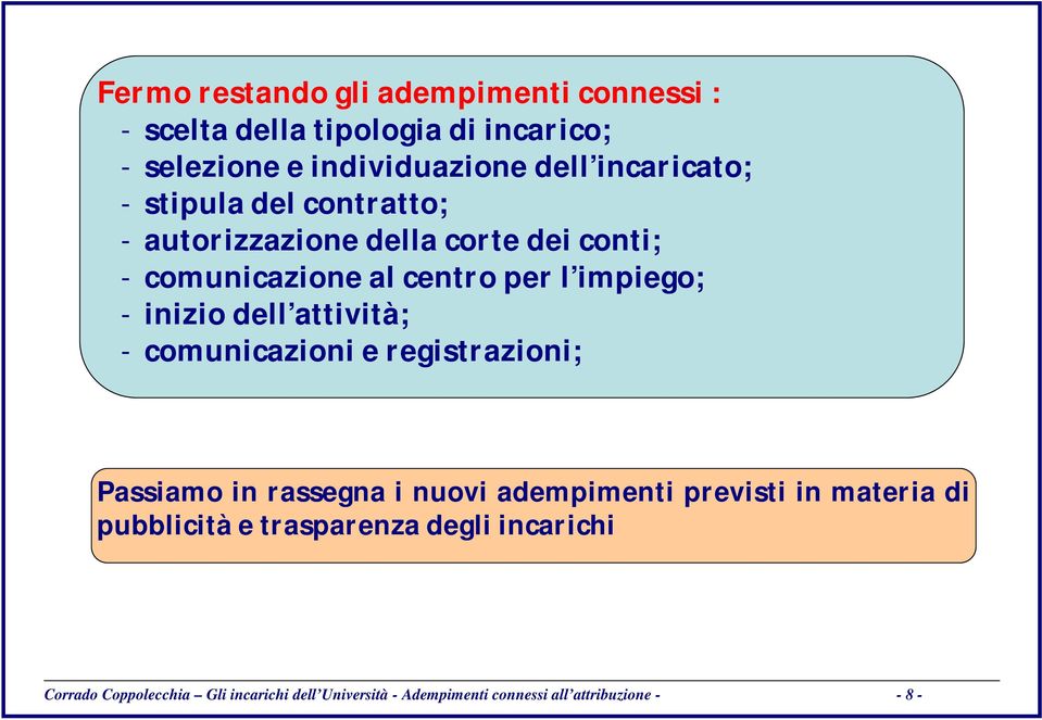 inizio dell attività; - comunicazioni e registrazioni; Passiamo in rassegna i nuovi adempimenti previsti in materia di