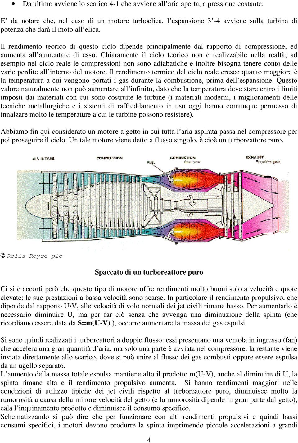 Il rendimento teorico di questo ciclo dipende principalmente dal rapporto di compressione, ed aumenta all aumentare di esso.