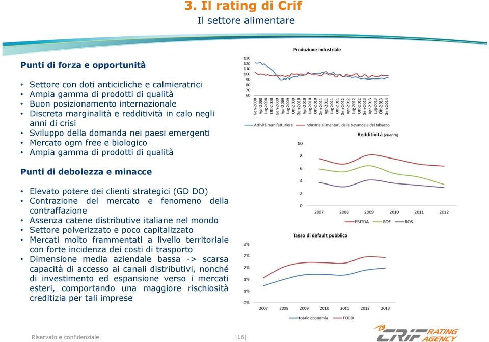 potere dei clienti strategici (GD DO) Contrazione del mercato e fenomeno della contraffazione Assenza catene distributive italiane nel mondo Settore polverizzato e poco capitalizzato Mercati molto