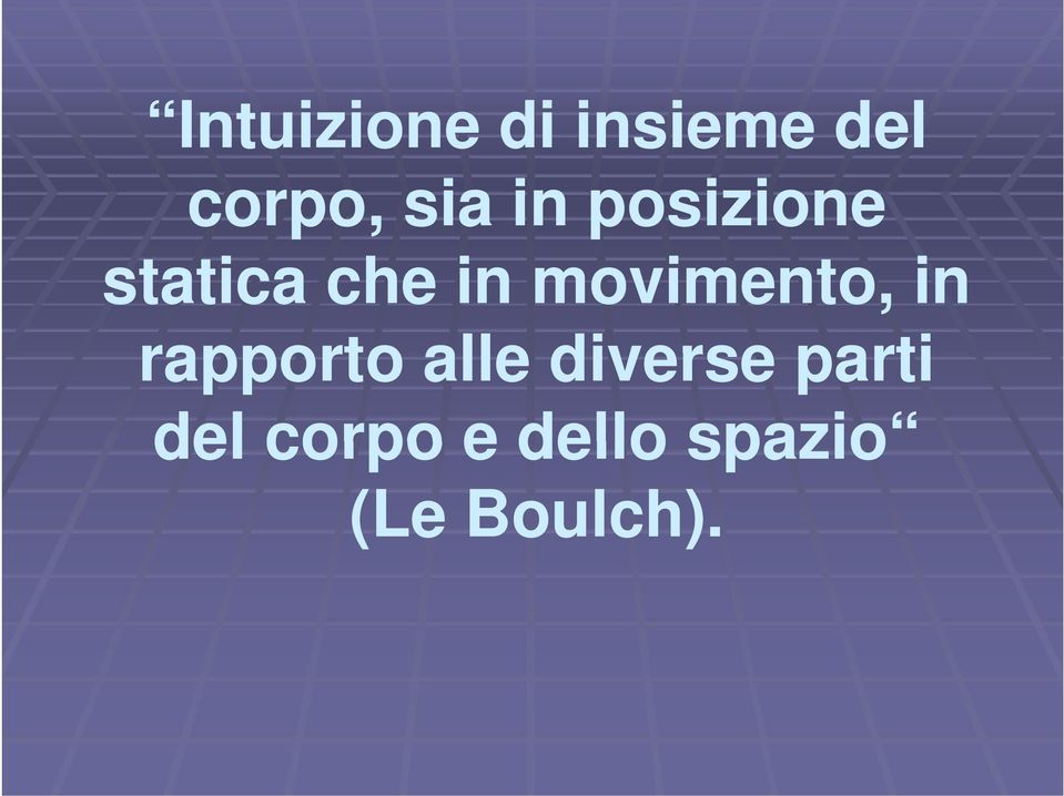 movimento, in rapporto alle diverse