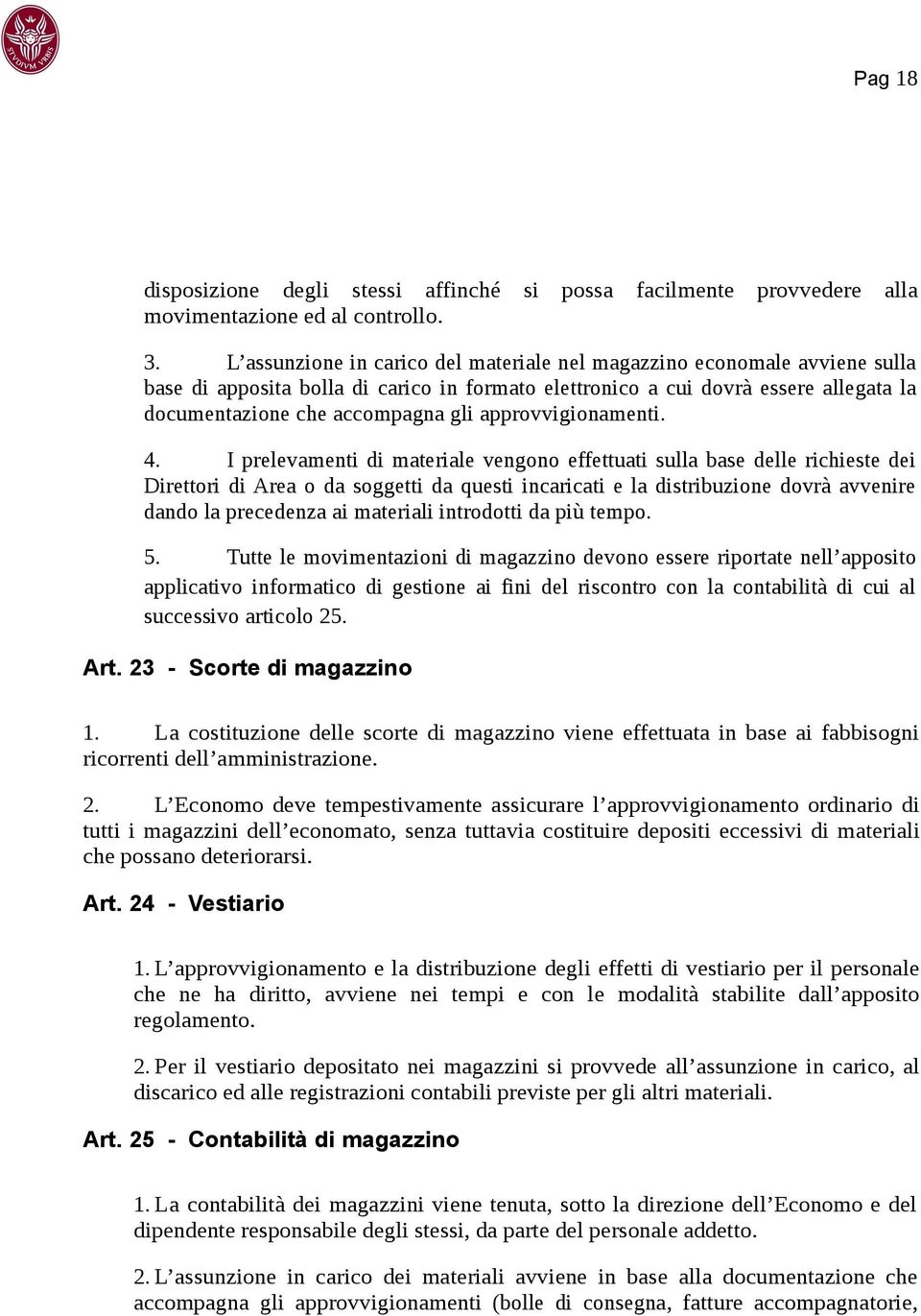 approvvigionamenti. 4.