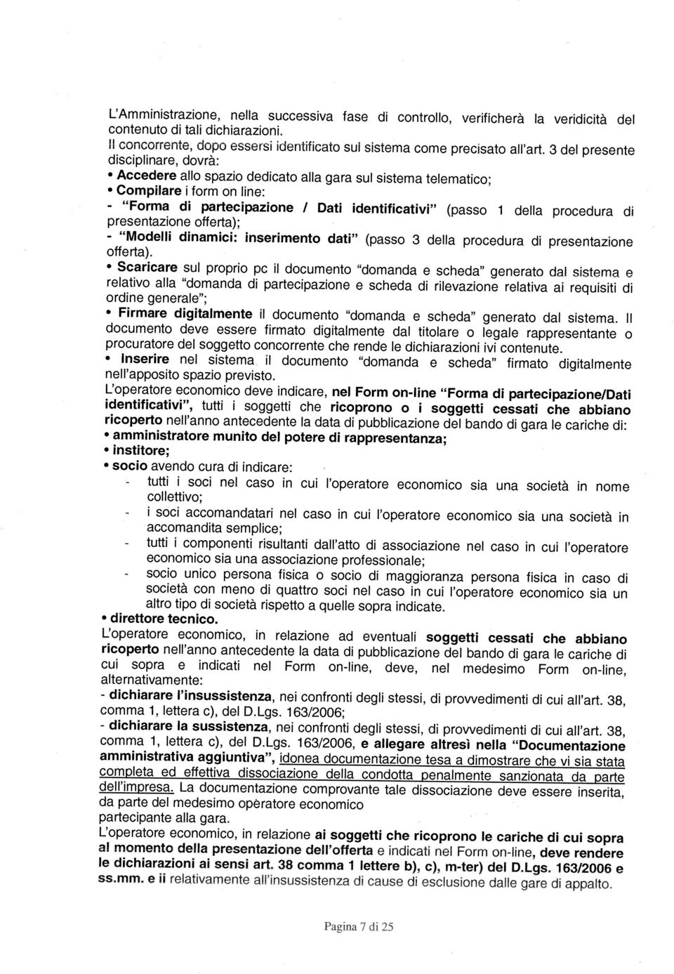 offerta); - Modell dnamc: nsermento dat (passo 3 della procedura d presentazone offerta).