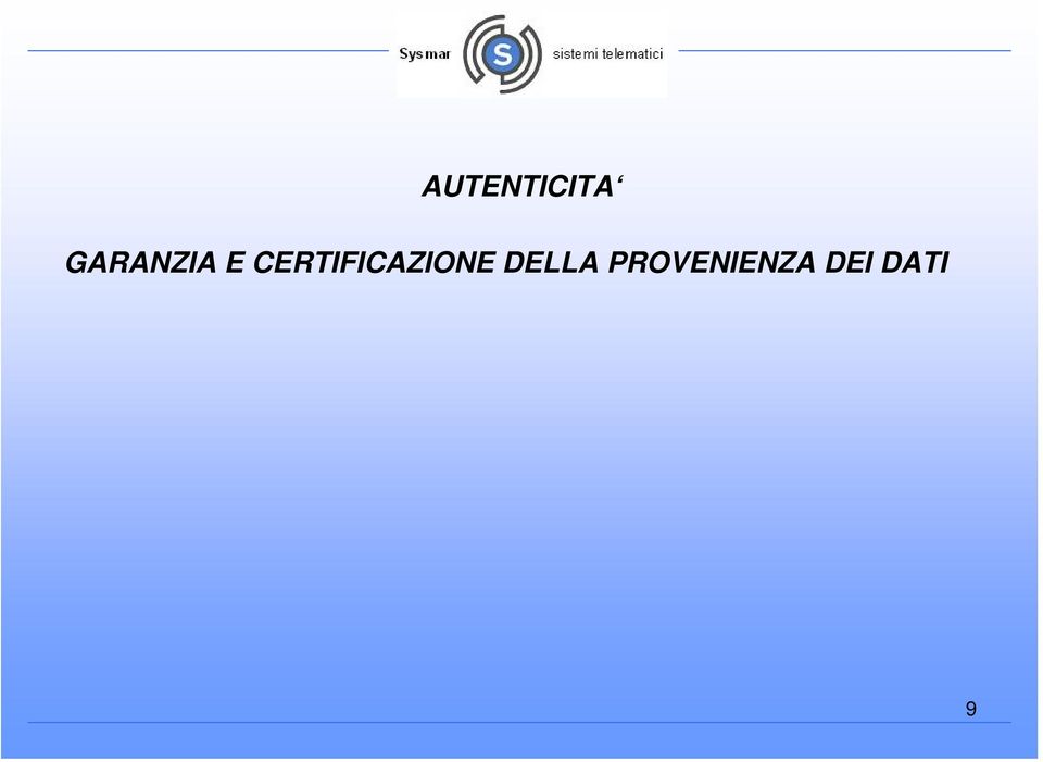 CERTIFICAZIONE