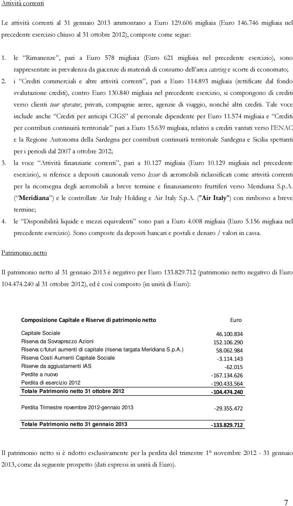 i Crediti commerciali e altre attività correnti, pari a Euro 114.893 migliaia (rettificate dal fondo svalutazione crediti), contro Euro 130.