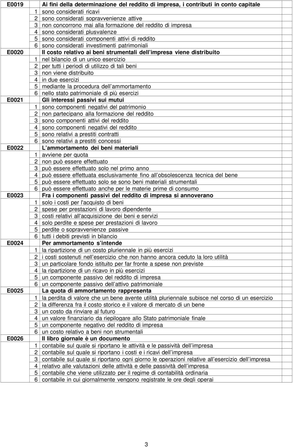 relativo ai beni strumentali dell impresa viene distribuito 1 nel bilancio di un unico esercizio 2 per tutti i periodi di utilizzo di tali beni 3 non viene distribuito 4 in due esercizi 5 mediante la