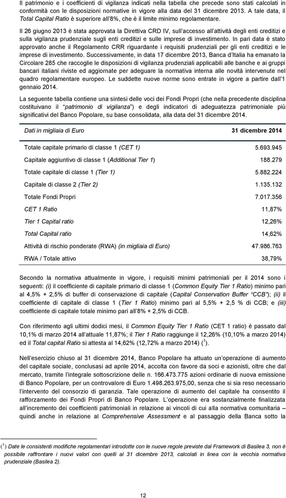 Il 26 giugno 2013 è stata approvata la Direttiva CRD IV, sull accesso all attività degli enti creditizi e sulla vigilanza prudenziale sugli enti creditizi e sulle imprese di investimento.