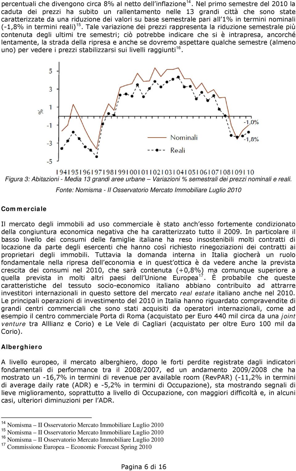 nominali (-1,8% in termini reali) 15.