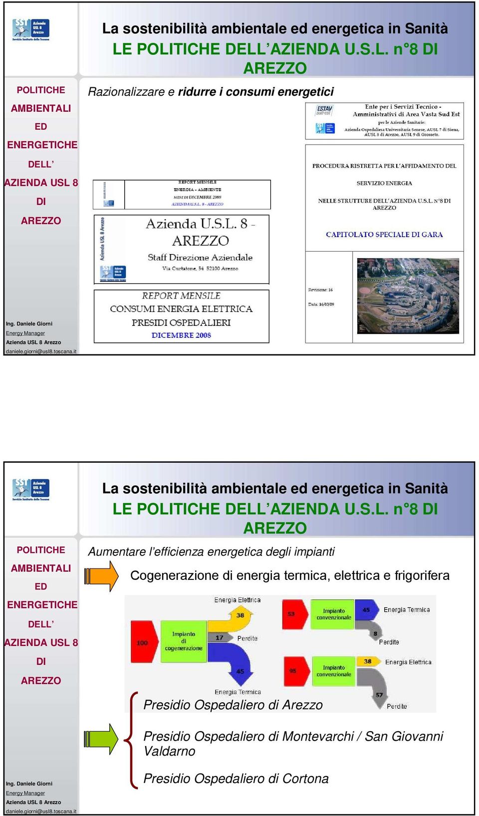 termica, elettrica e frigorifera Presidio Ospedaliero di Arezzo Presidio Ospedaliero di