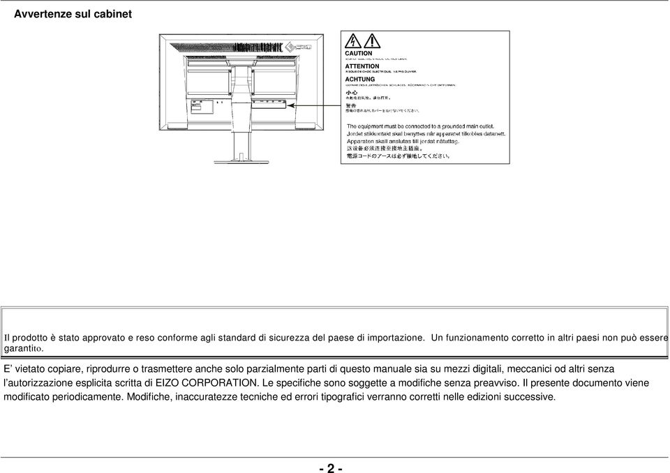 E vietato copiare, riprodurre o trasmettere anche solo parzialmente parti di questo manuale sia su mezzi digitali, meccanici od altri senza l