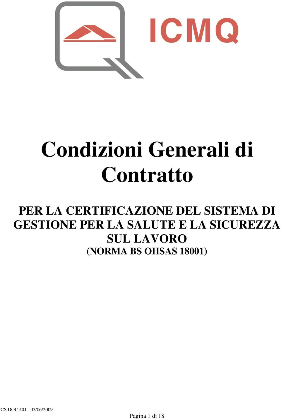 GESTIONE PER LA SALUTE E LA SICUREZZA