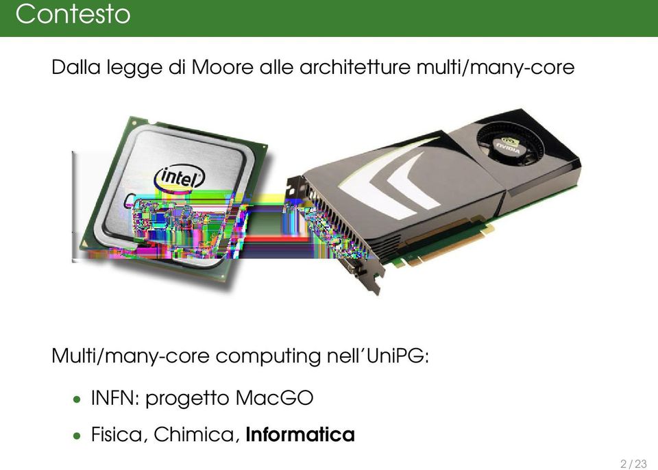 Multi/many-core computing nell UniPG: