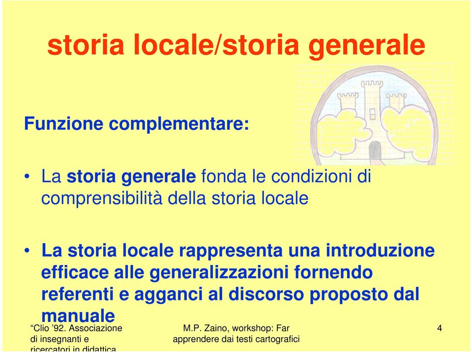 La storia locale rappresenta una introduzione efficace alle