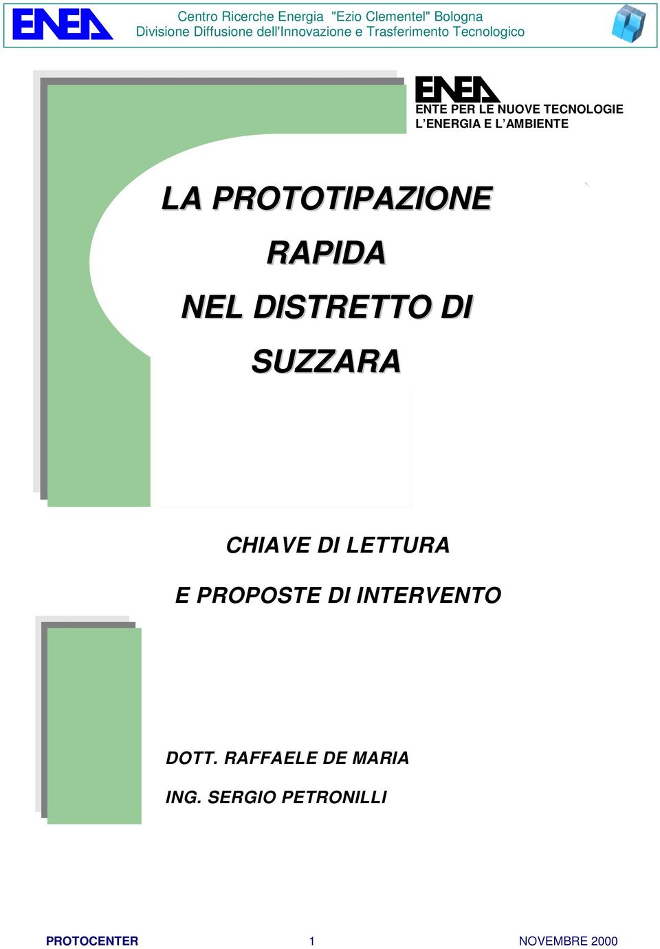 DI LETTURA E PROPOSTE DI INTERVENTO DOTT.