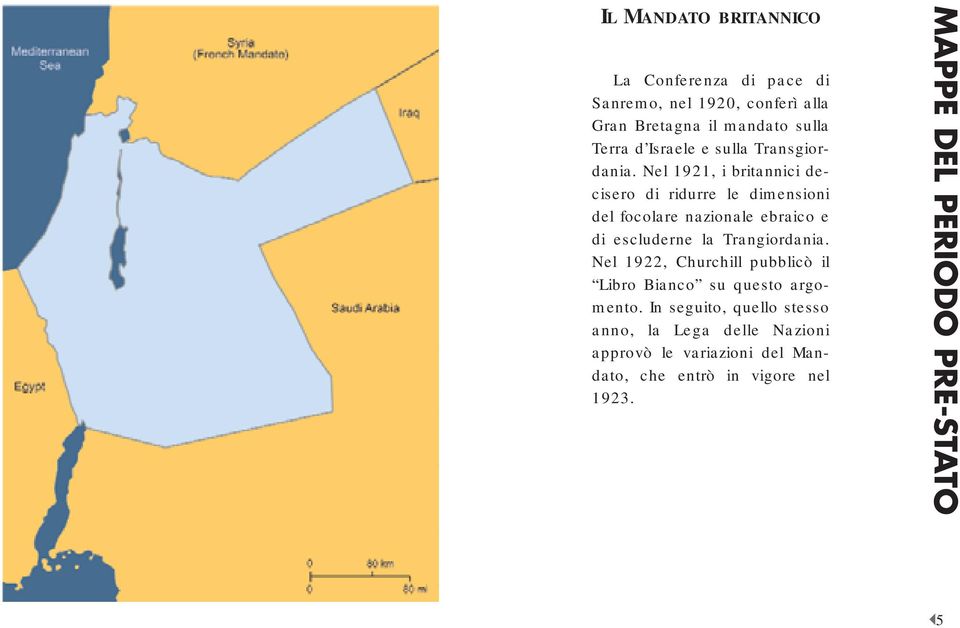 Nel 1921, i britannici decisero di ridurre le dimensioni del focolare nazionale ebraico e di escluderne la Trangiordania.