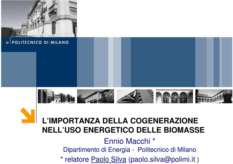 Dipartimento di Energia - Politecnico di