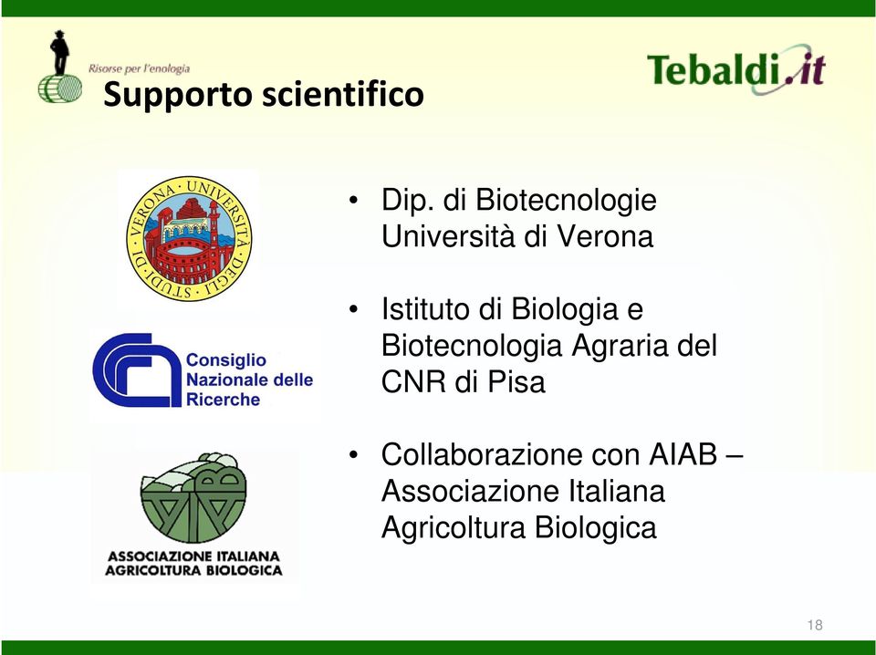 di Biologia e Biotecnologia Agraria del CNR di